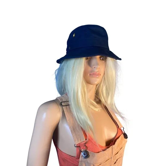 New Tilley T1 Iconic Bucket Hat Medium 7 1/4 New Navy Unisex MSRP$109 - Picture 3 of 16